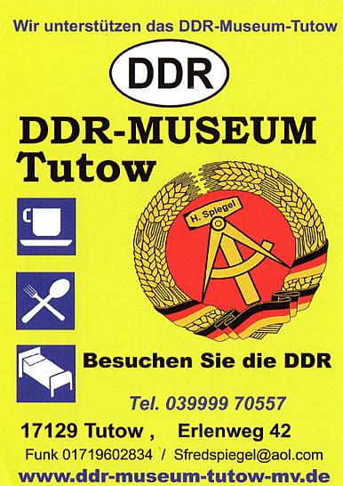 Wanduhr  mit Motiv vom DDR-Museum-Tutow 